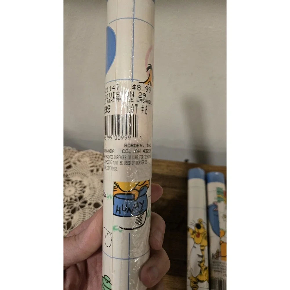 Vintage Winnie the Pooh Wallpaper Border Rolls (3 Sealed) Disney Nursery Decor